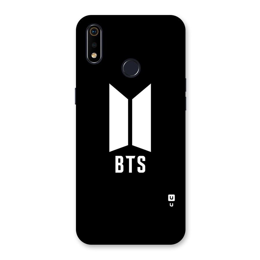 BTS Logo Black Back Case for Realme 3i