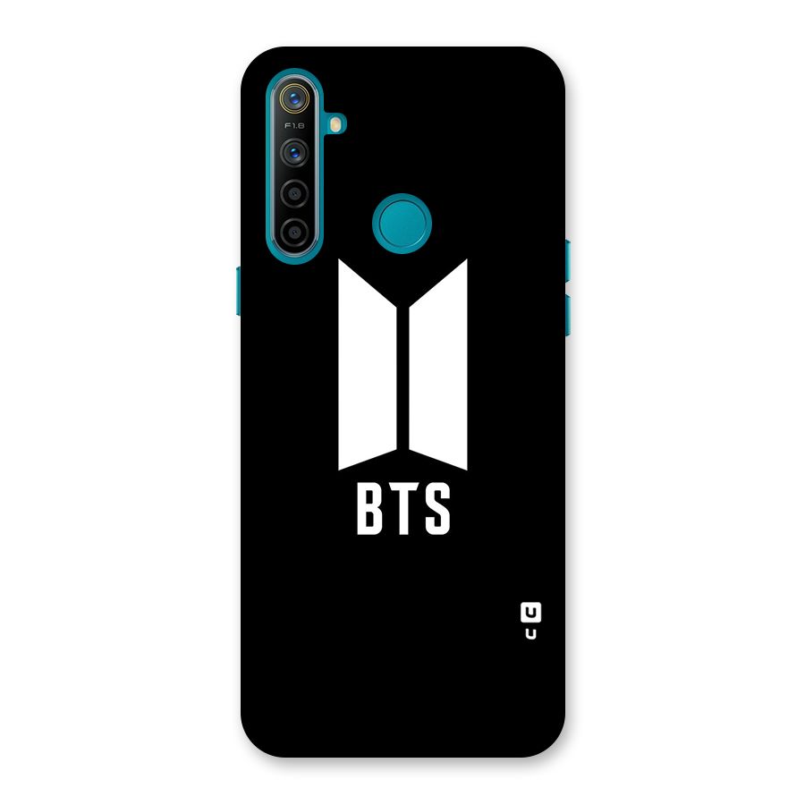BTS Logo Black Back Case for Realme 5i