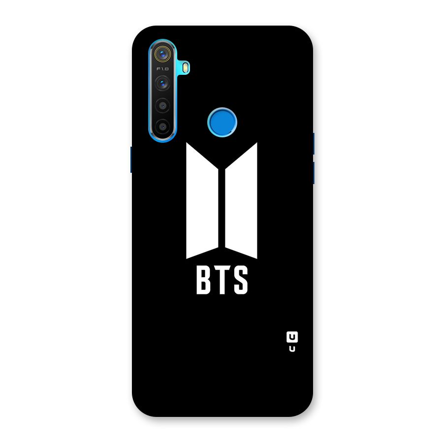 BTS Logo Black Back Case for Realme 5s