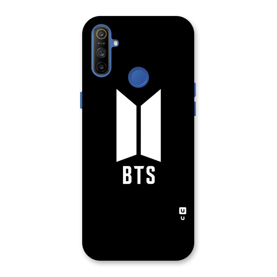 BTS Logo Black Back Case for Realme Narzo 10A