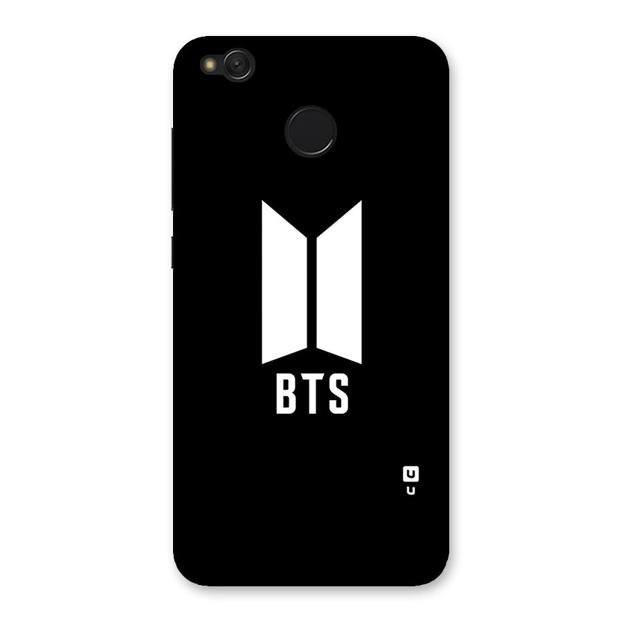 BTS Logo Black Back Case for Redmi 4