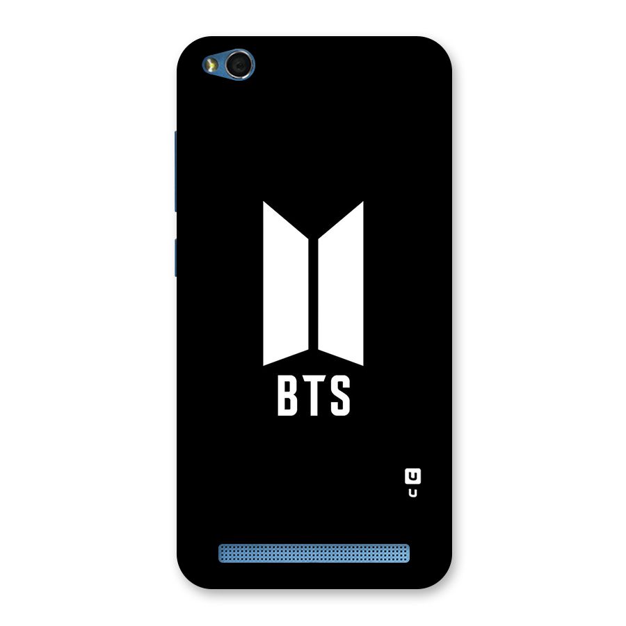 BTS Logo Black Back Case for Redmi 5A