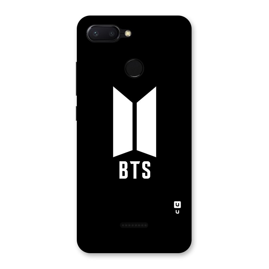 BTS Logo Black Back Case for Redmi 6