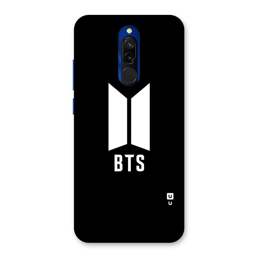 BTS Logo Black Back Case for Redmi 8