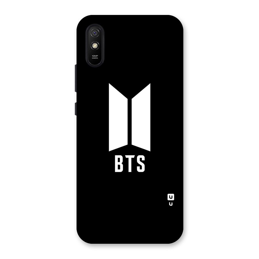 BTS Logo Black Back Case for Redmi 9A