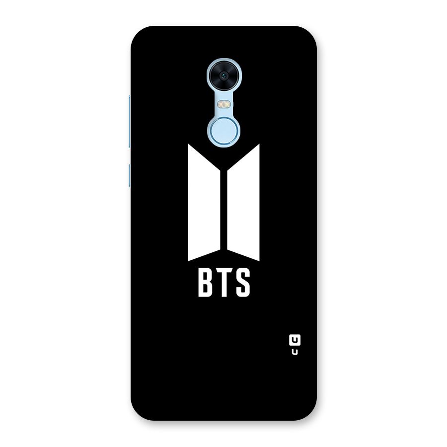 BTS Logo Black Back Case for Redmi Note 5