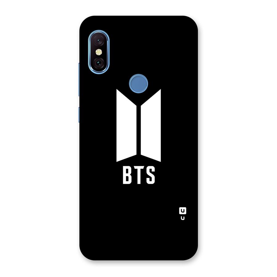 BTS Logo Black Back Case for Redmi Note 6 Pro
