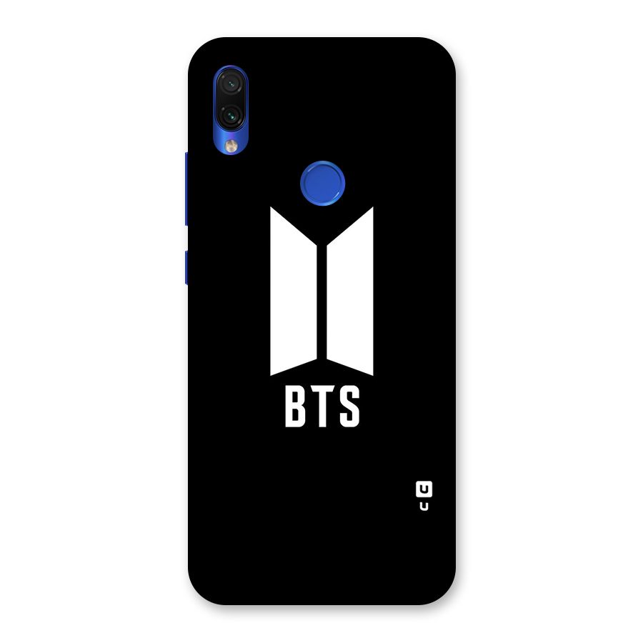 BTS Logo Black Back Case for Redmi Note 7S
