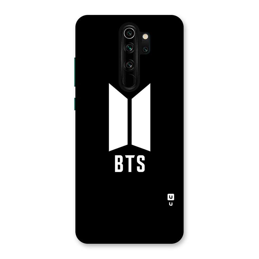 BTS Logo Black Back Case for Redmi Note 8 Pro