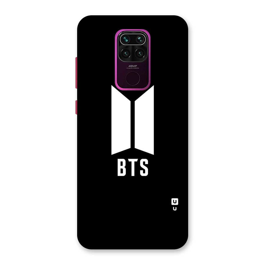 BTS Logo Black Back Case for Redmi Note 9