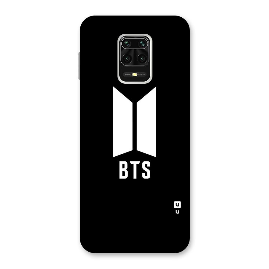BTS Logo Black Back Case for Redmi Note 9 Pro Max