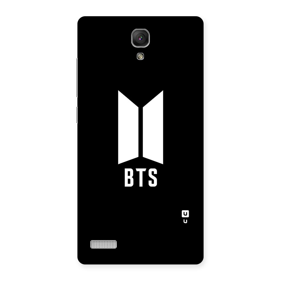 BTS Logo Black Back Case for Redmi Note Prime