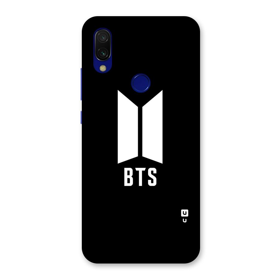 BTS Logo Black Back Case for Redmi Y3
