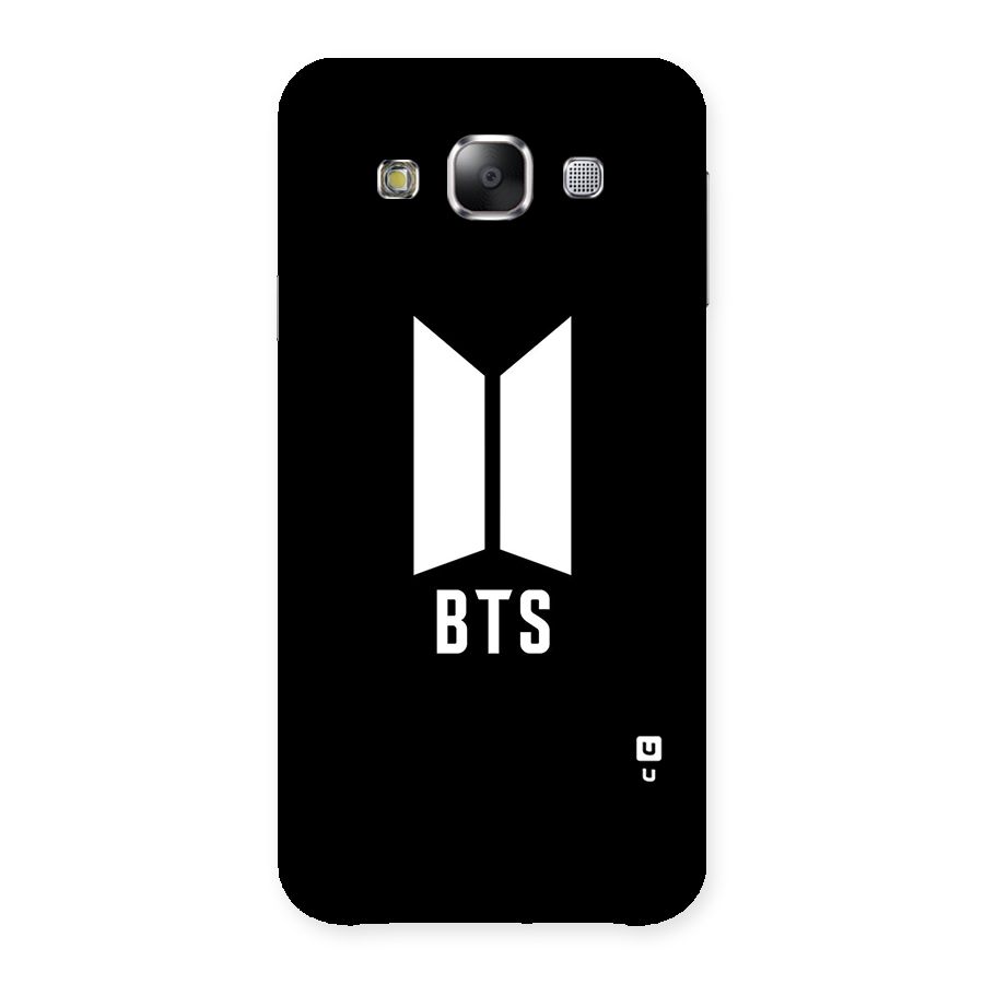 BTS Logo Black Back Case for Samsung Galaxy E5