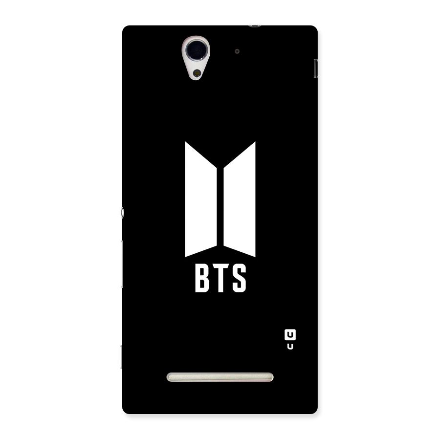 BTS Logo Black Back Case for Sony Xperia C3