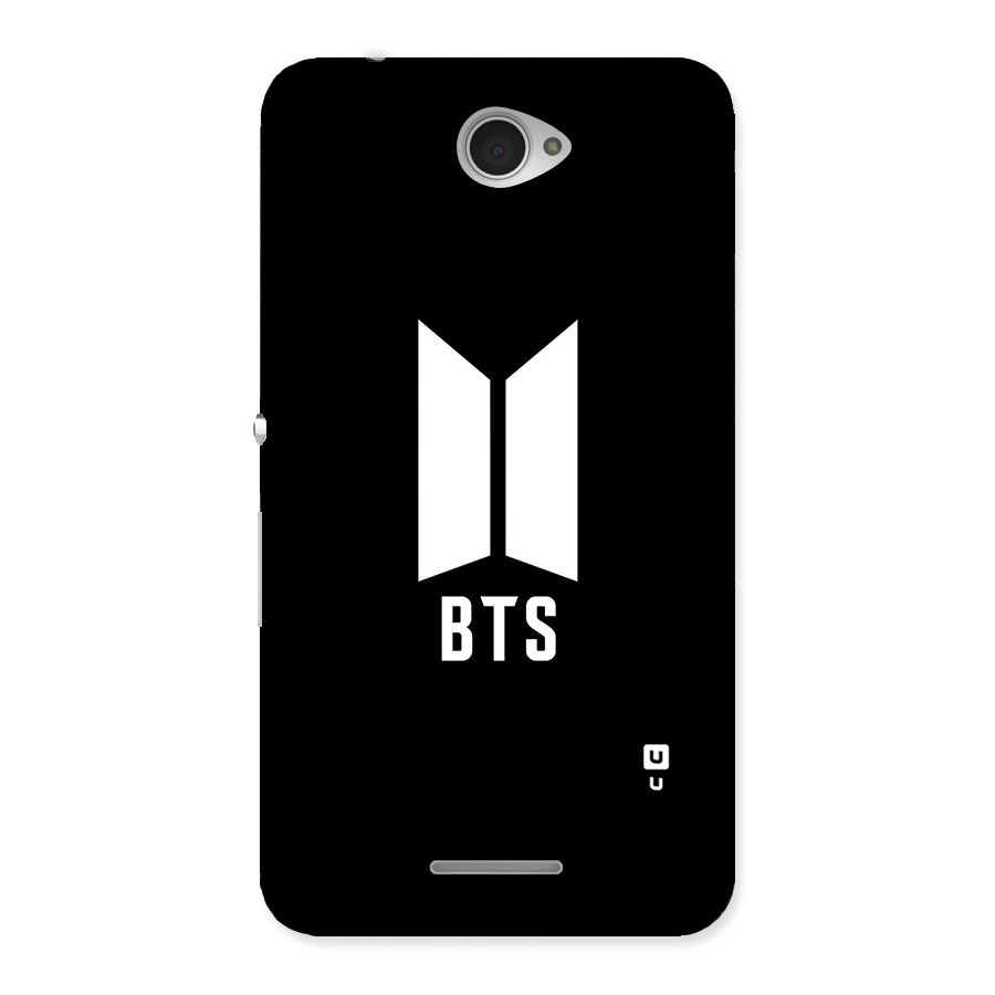 BTS Logo Black Back Case for Sony Xperia E4