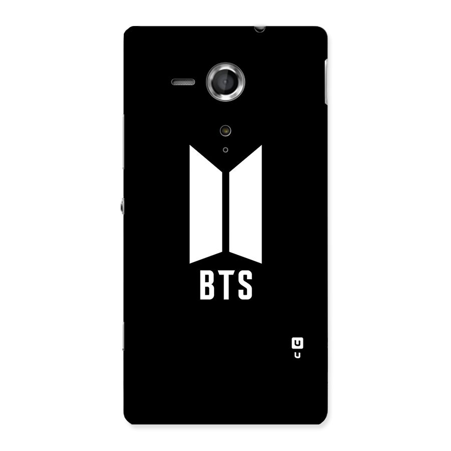 BTS Logo Black Back Case for Sony Xperia SP