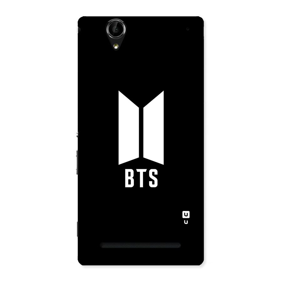 BTS Logo Black Back Case for Sony Xperia T2