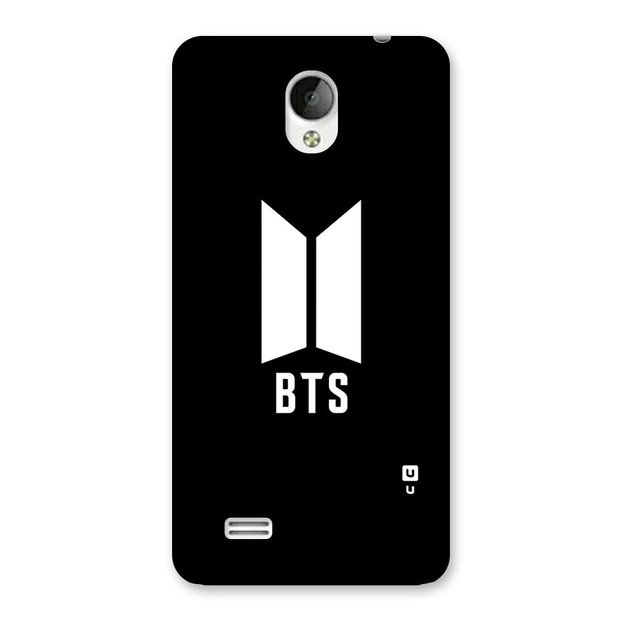 BTS Logo Black Back Case for Vivo Y21