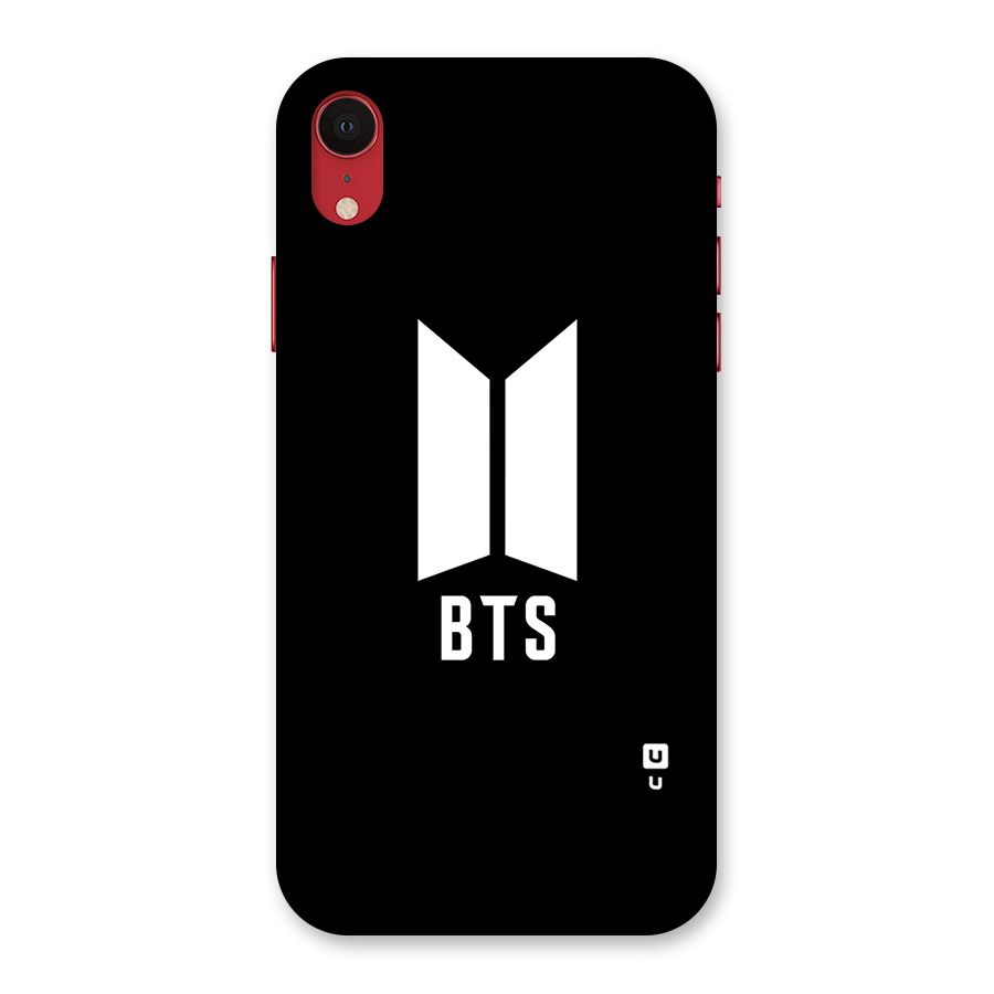 BTS Logo Black Back Case for iPhone XR
