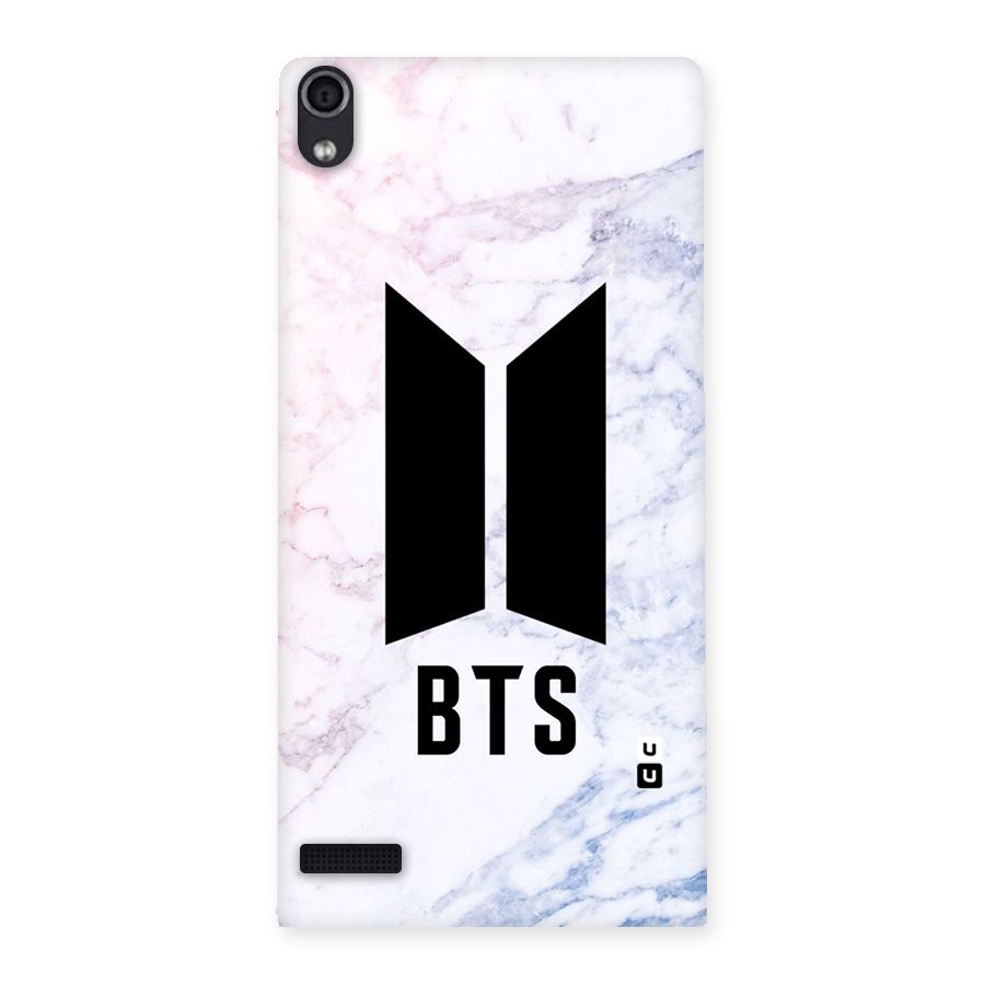 BTS Logo Marble Print Back Case for Ascend P6