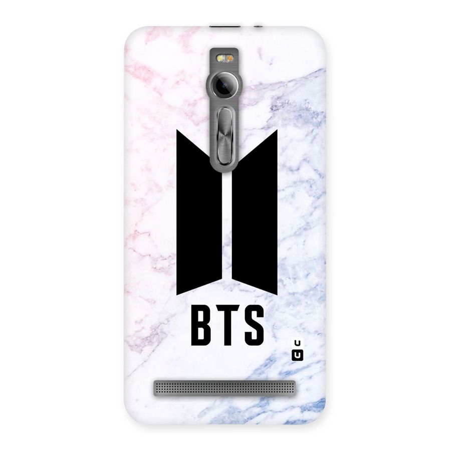 BTS Logo Marble Print Back Case for Asus Zenfone 2
