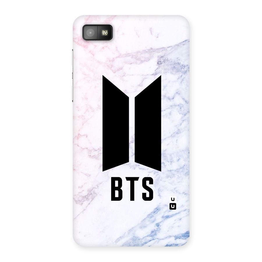 BTS Logo Marble Print Back Case for Blackberry Z10