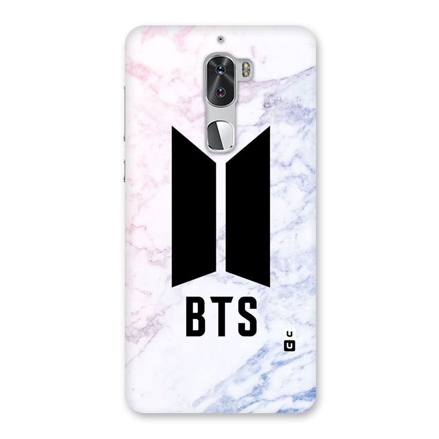 BTS Logo Marble Print Back Case for Coolpad Cool 1