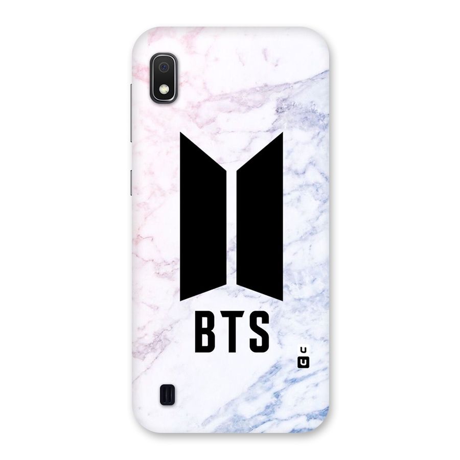 BTS Logo Marble Print Back Case for Galaxy A10