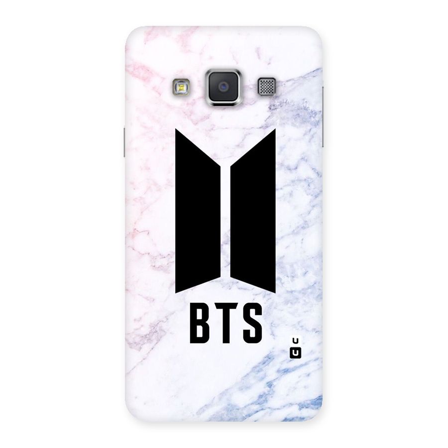 BTS Logo Marble Print Back Case for Galaxy A3