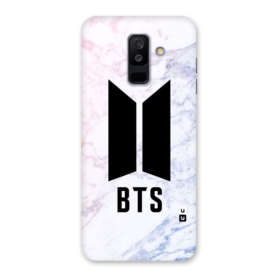 BTS Logo Marble Print Back Case for Galaxy A6 Plus