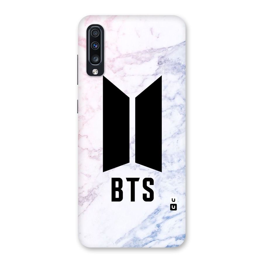 BTS Logo Marble Print Back Case for Galaxy A70