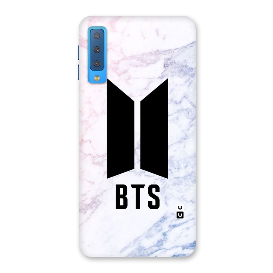 BTS Logo Marble Print Back Case for Galaxy A7 (2018)