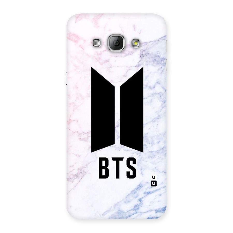 BTS Logo Marble Print Back Case for Galaxy A8