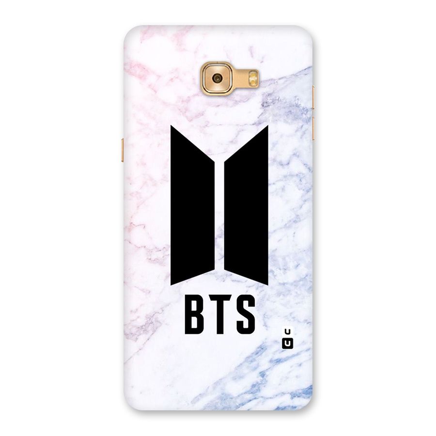 BTS Logo Marble Print Back Case for Galaxy C9 Pro