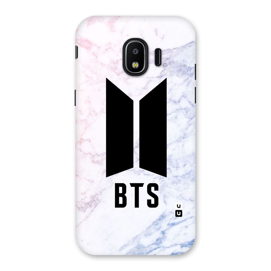BTS Logo Marble Print Back Case for Galaxy J2 Pro 2018