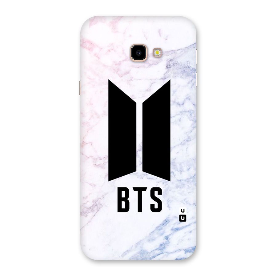 BTS Logo Marble Print Back Case for Galaxy J4 Plus