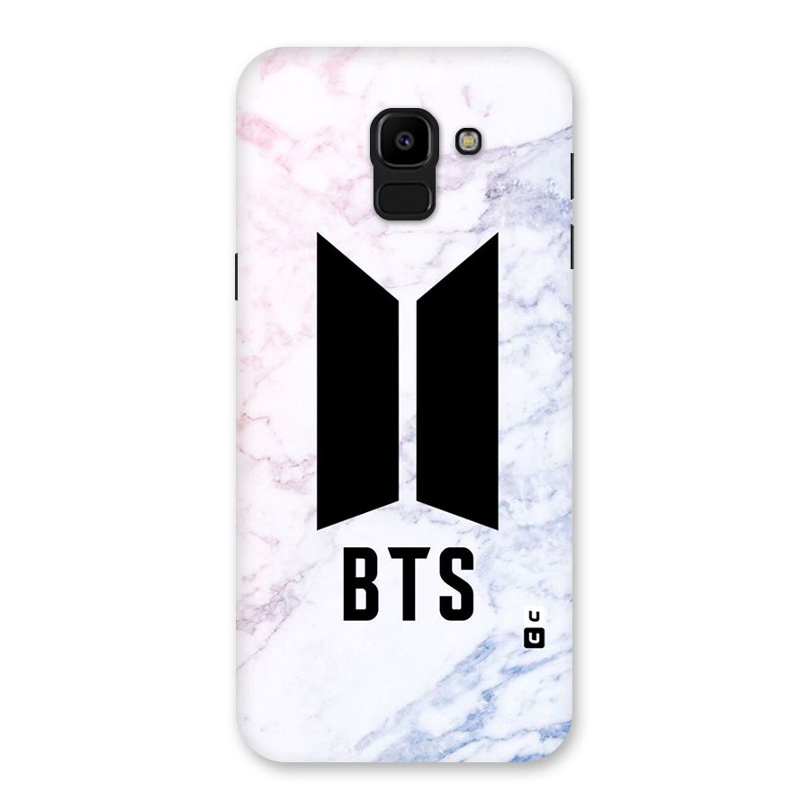 BTS Logo Marble Print Back Case for Galaxy J6