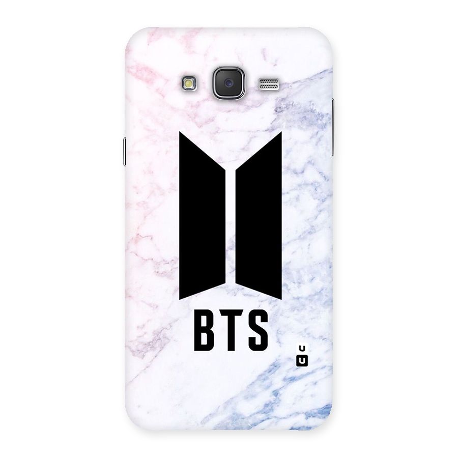 BTS Logo Marble Print Back Case for Galaxy J7
