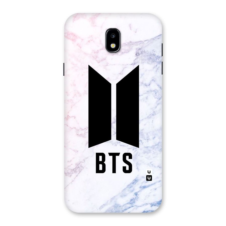 BTS Logo Marble Print Back Case for Galaxy J7 Pro