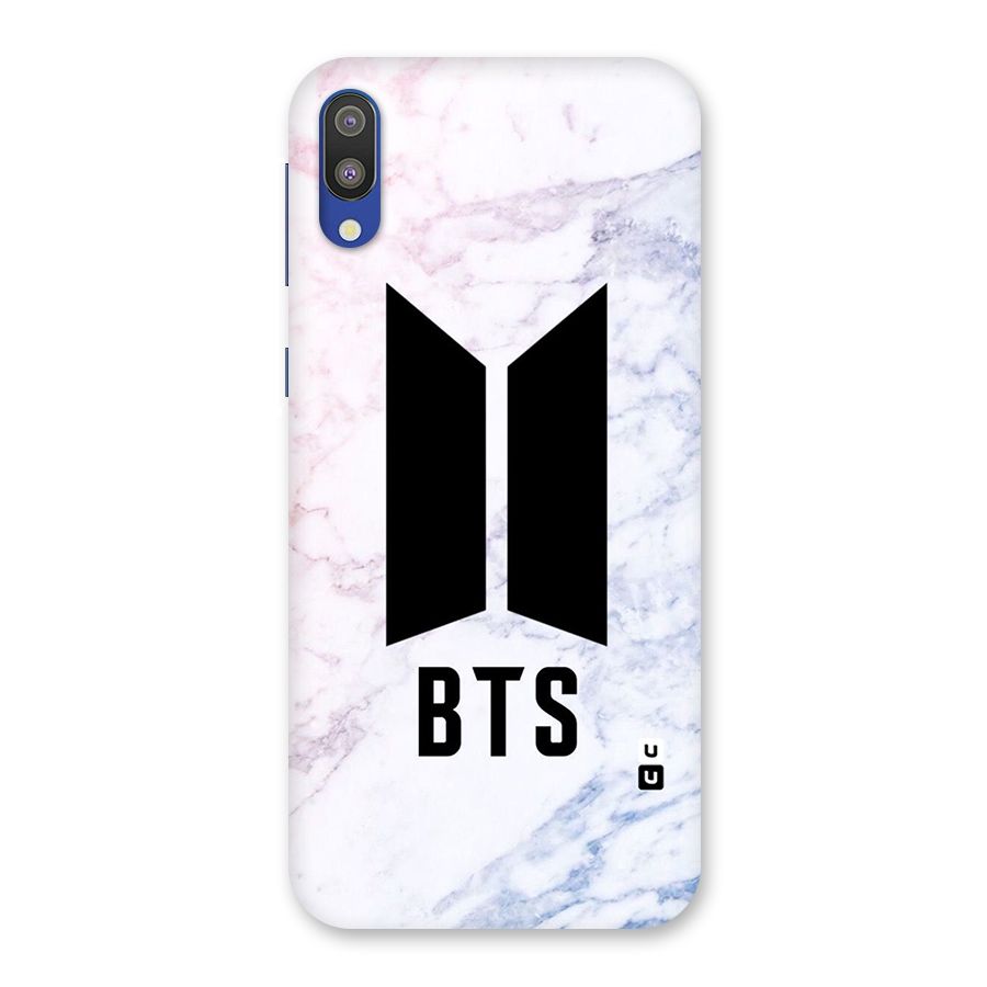 BTS Logo Marble Print Back Case for Galaxy M10