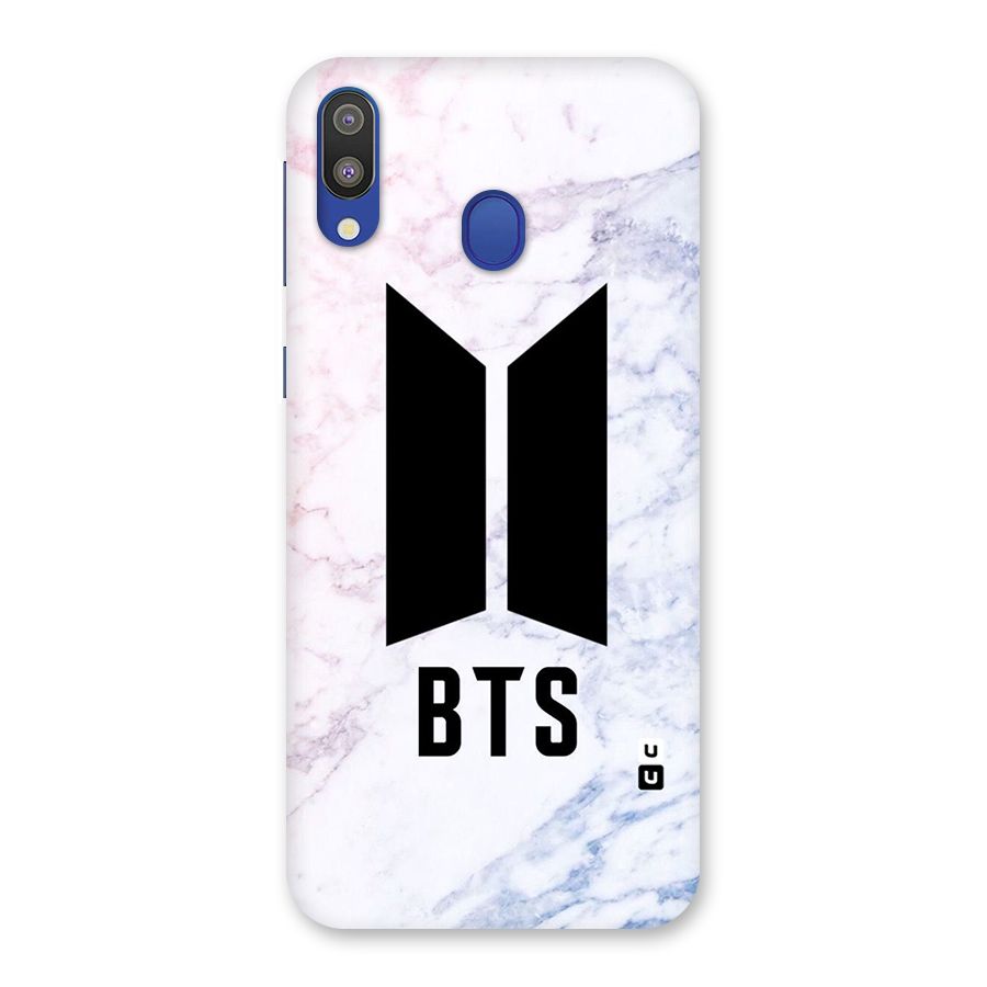 BTS Logo Marble Print Back Case for Galaxy M20