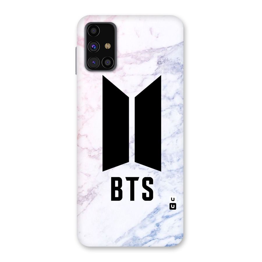 BTS Logo Marble Print Back Case for Galaxy M31s