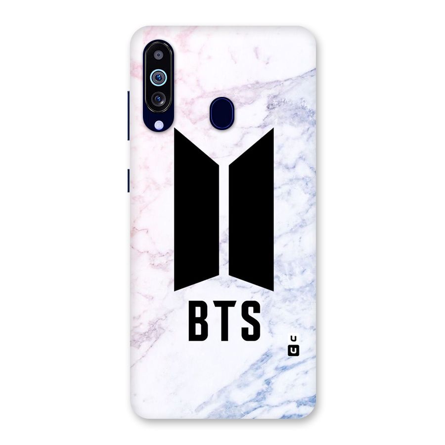 BTS Logo Marble Print Back Case for Galaxy M40