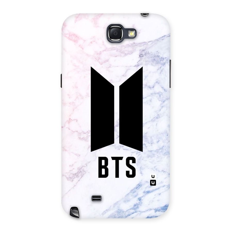 BTS Logo Marble Print Back Case for Galaxy Note 2