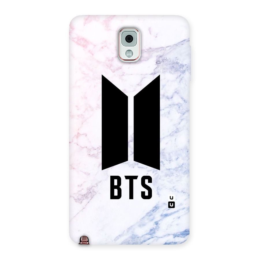 BTS Logo Marble Print Back Case for Galaxy Note 3