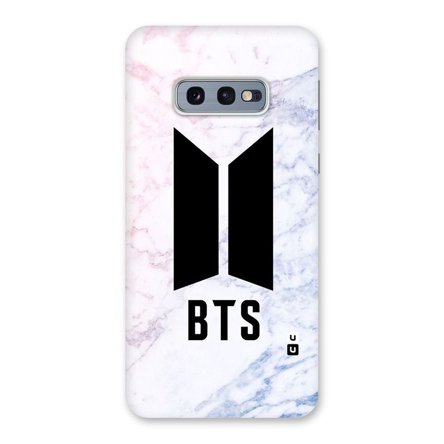 BTS Logo Marble Print Back Case for Galaxy S10e