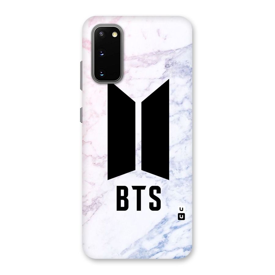 BTS Logo Marble Print Back Case for Galaxy S20
