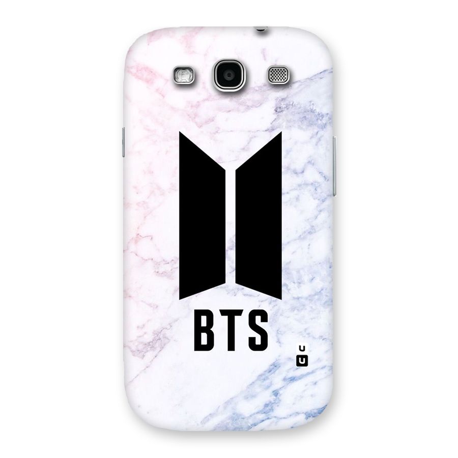 BTS Logo Marble Print Back Case for Galaxy S3