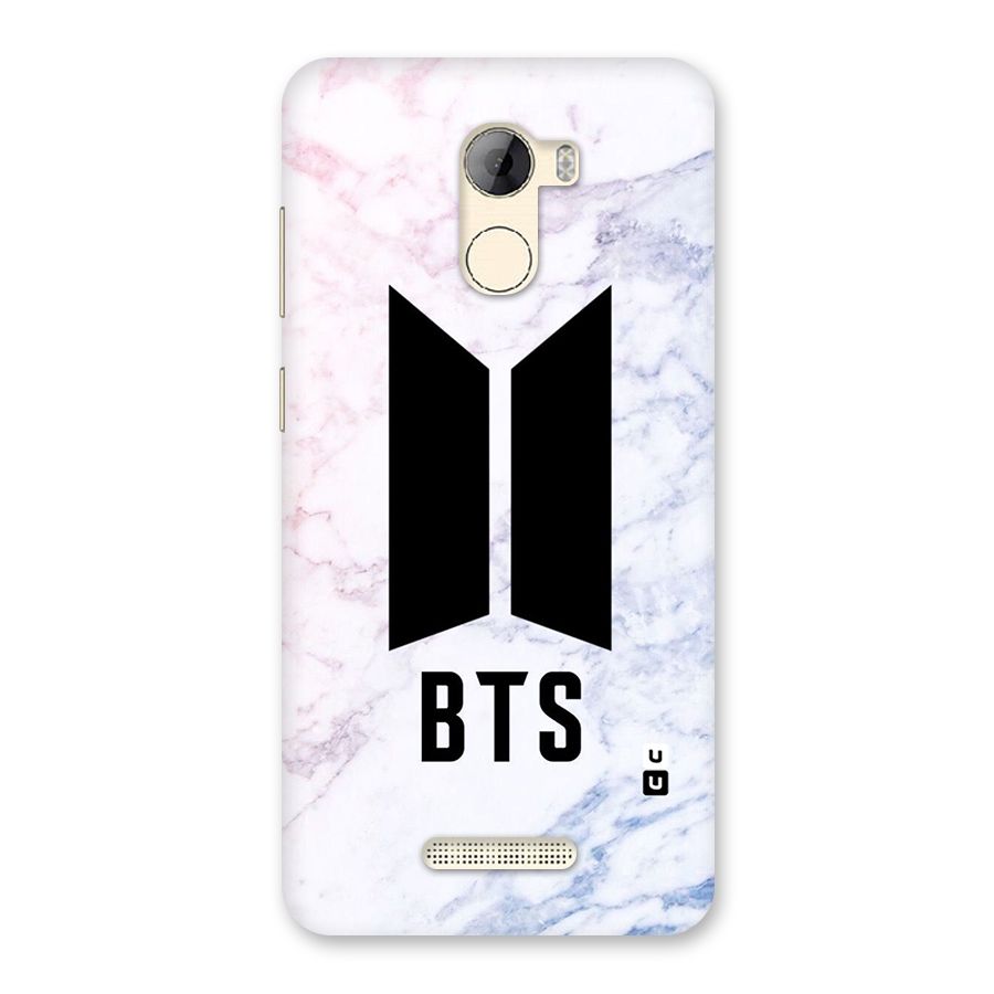 BTS Logo Marble Print Back Case for Gionee A1 LIte